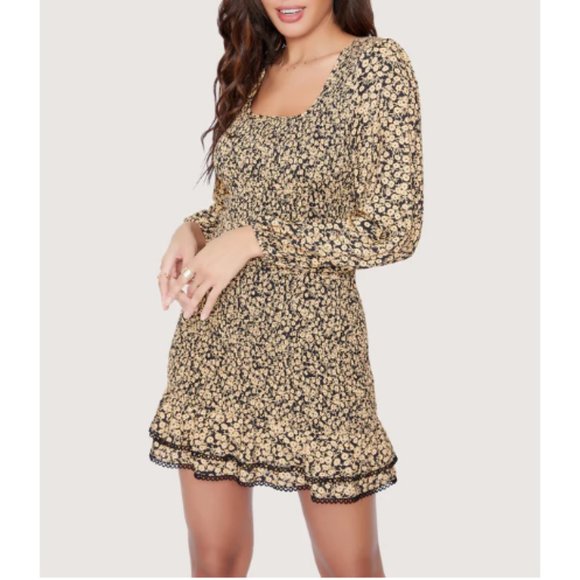 Lost + Wander Dresses & Skirts - Lost + Wander Pick Me Golden Hour Mini Dress